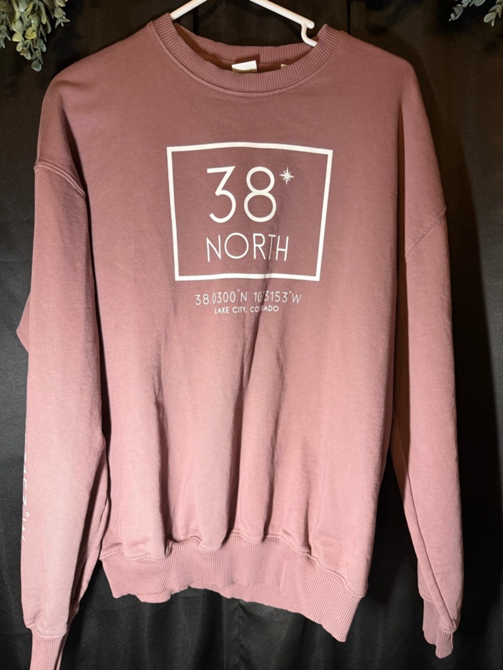 Men's dusty rose Crewneck Sweatshirt -COLORADO